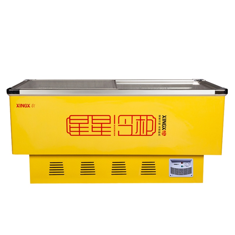 (南通星星) SD-516BP 516升 岛柜 商用展示柜卧式冷柜 冷冻冰柜 推拉门 全冷冻