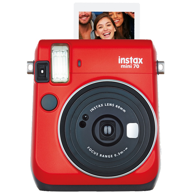 富士(FUJIFILM)INSTAX 拍立得 相机 一次成像相机 立拍立得 mini70 相机 烈焰红