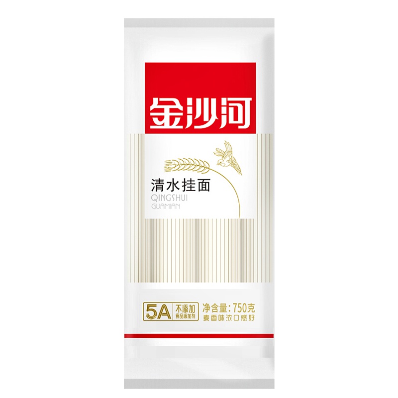 金沙河挂面 清爽 劲道 拌面 炒面 面条 750g
