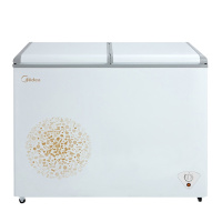 美的(Midea)220升 卧式冷柜冰柜 双温柜冷藏冷冻 蝴蝶门 冷柜 家用商用 节能大冰柜 BCD-220VM(E)