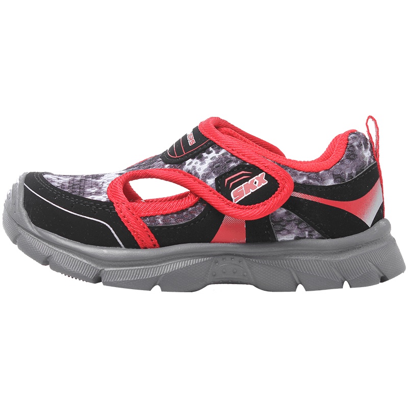 Skechers斯凯奇男婴童凉鞋经典透气轻便运动鞋660010N 660010N/BKRD黑+红 20.5码/105mm