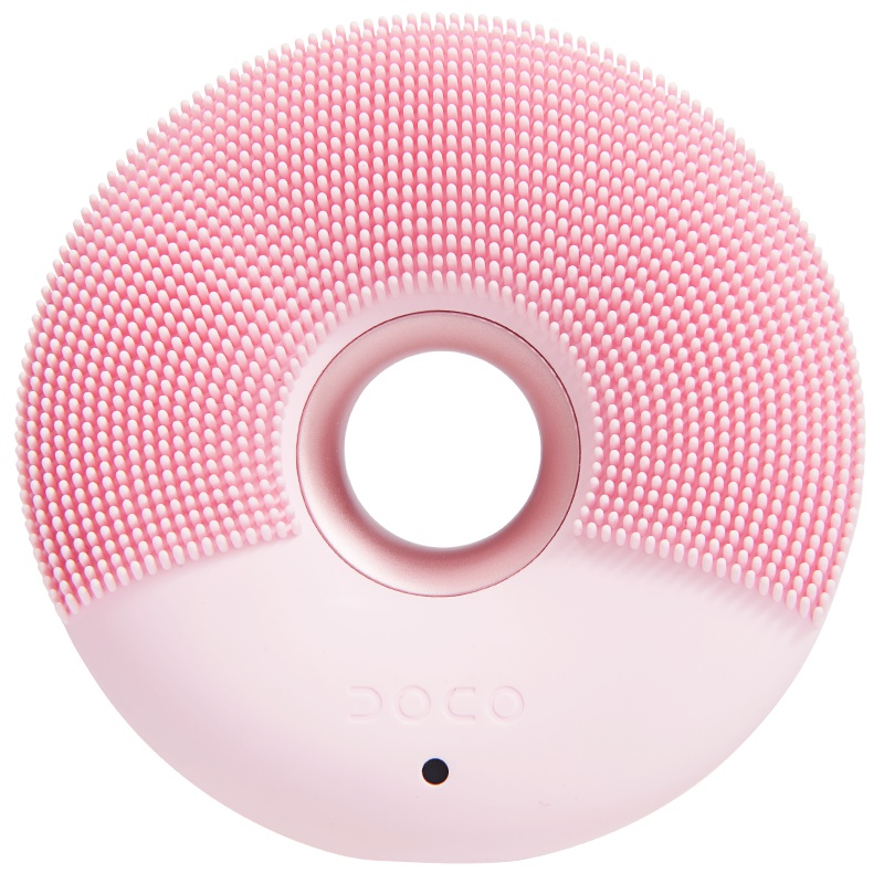 DOCO 小米有品洁面仪V001心动粉 高频微振声波洁面 食品级硅胶材质 三区两面2600细密毛刷 高效洁面改善毛孔粗大