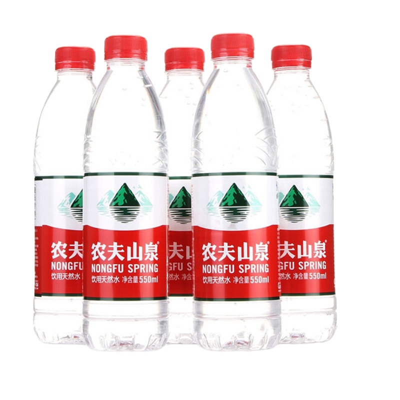 亿佳万禾 农夫山泉 饮用水 饮用天然水塑膜装550ml*12瓶(新老保质期产品随机发货)