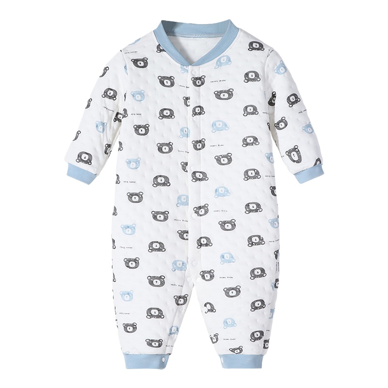 南极人婴儿连体衣新生儿衣服宝宝长袖爬保暖秋冬装