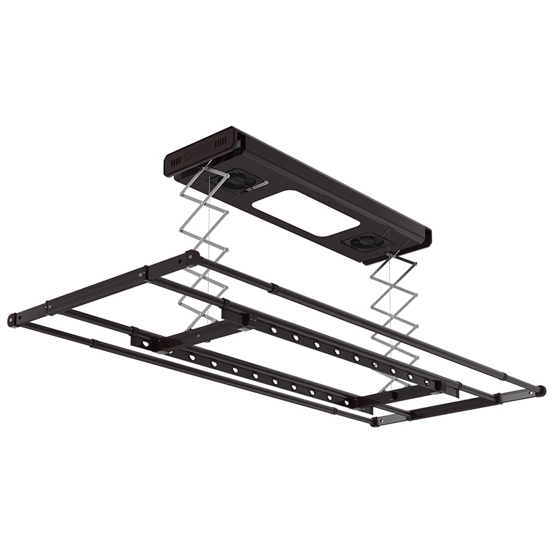 盼盼电动升降晾衣架平行四杆铝合金晾衣杆全屏照明多功能家用晾晒X6