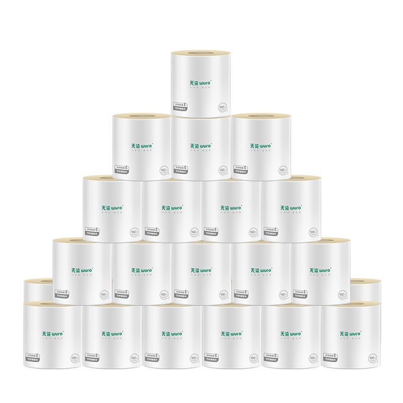 无染竹纤维有芯卷纸4层 27卷/装