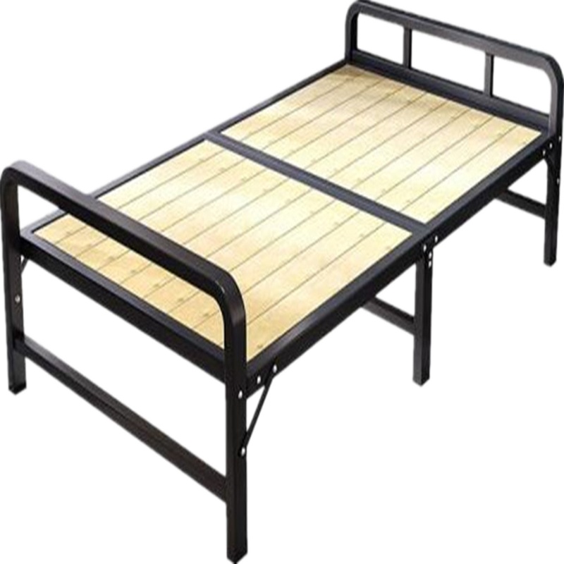 环杰折叠床实木钢架床120*200cm