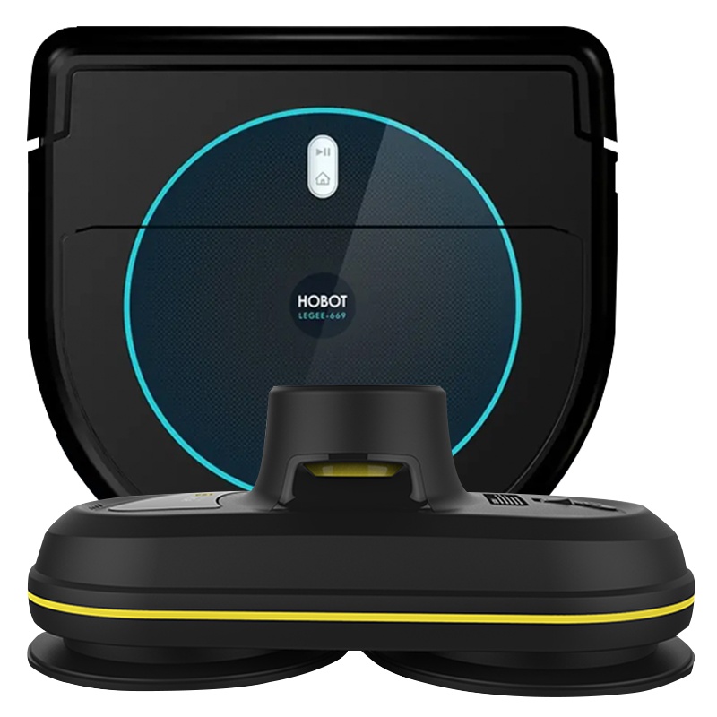 玻妞(HOBOT)擦窗机器人198扫地机器人LEGEE-669 组合 干湿双擦 LED激光导航 自动回充 扫拖组合
