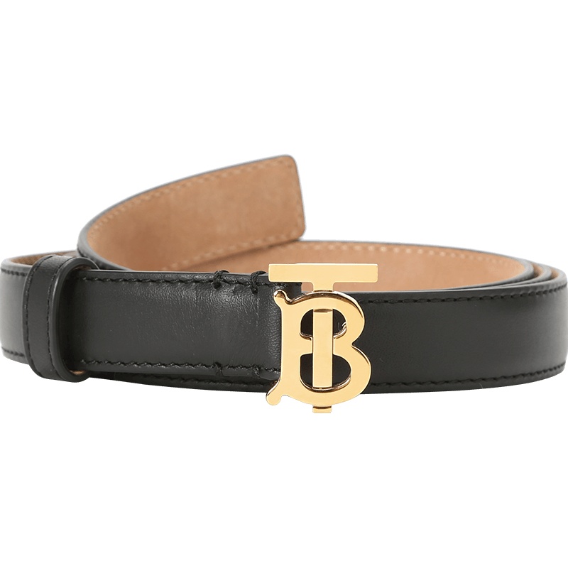 预售 博柏利 BURBERRY TB 腰带2D TB LOGO光面皮8023439 女款皮带女士腰带 金扣