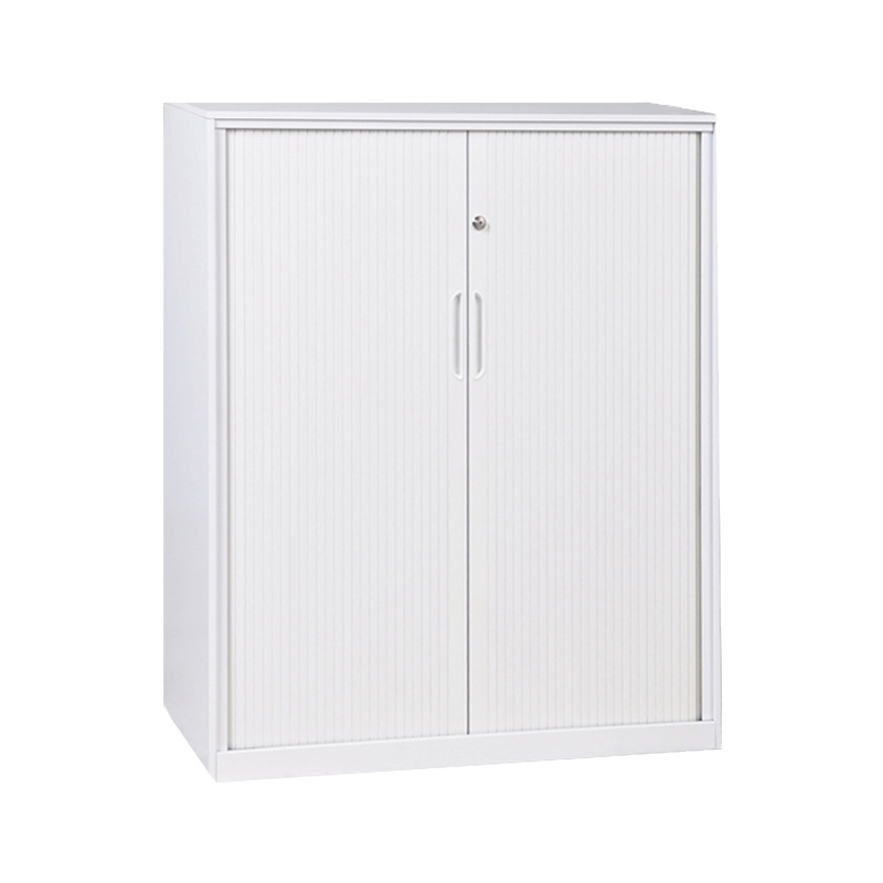 震海 卷门矮柜文件柜通门办公室矮柜档案资料柜白色钢制加厚办公室储物柜 家用鞋柜