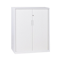 震海 卷门矮柜文件柜通门办公室矮柜档案资料柜白色钢制加厚办公室储物柜 家用鞋柜