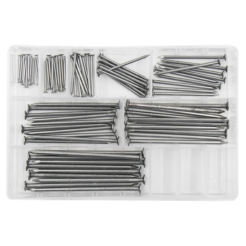 冰禹 SNll-83 高强度铁钉 木工铁钉 洋钉 圆钉 手工墙钉 家用钉子组合装 套装 80PC组合装
