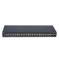 睿易 锐捷（Ruijie）三层交换机48口 RG-NBS5652XG 48口千兆+4口万兆 高性能千兆交换机 黑色