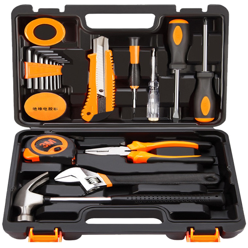 工具箱家用电钻阿斯卡利(ASCARI)电动手工具套装五金电工维修多功能工具箱木工 万家合套装