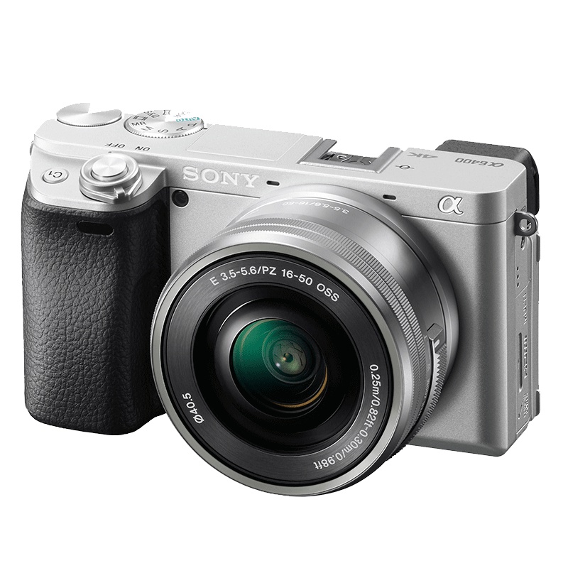 索尼Alpha 6400 半画幅微单数码相机 A6400L 银色(SEL1650镜头 ILCE-6400L/A6400/α6400)