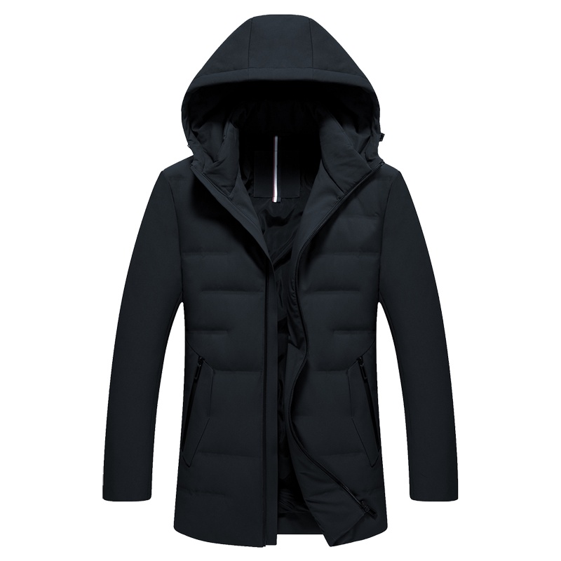 迪伽默 意大利VDG 短款连帽羽绒服男士无绗线防钻绒休闲外套 2色可选