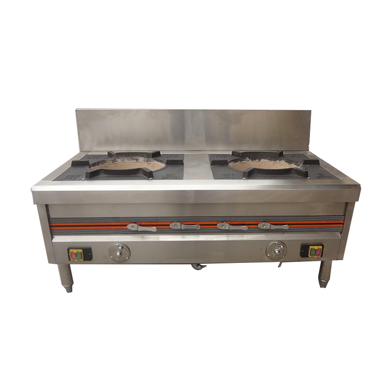 Masain/满森商用广式节能双眼双头低汤灶煤气天然气甲醇燃料猛火矮仔炉煲汤灶