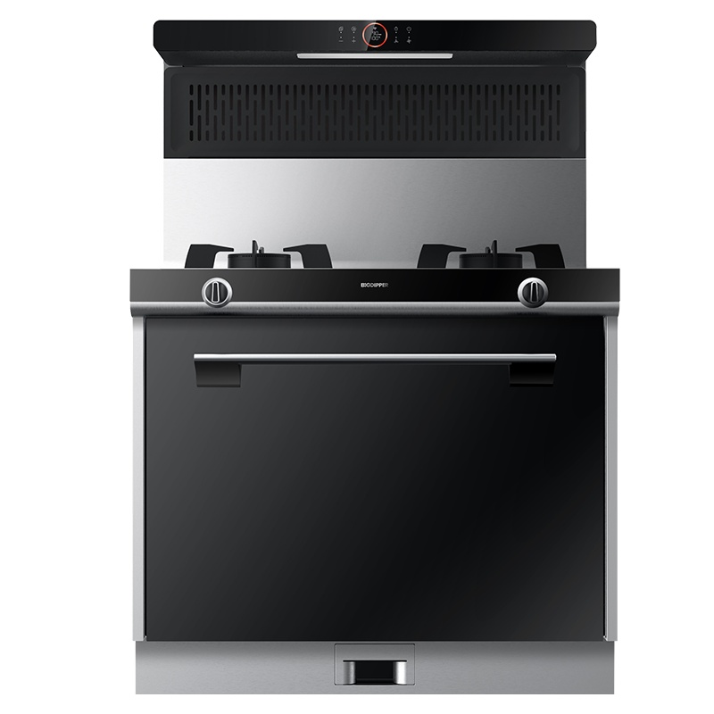 北斗星(BIGDIPPER)集成灶 A5GZ 侧吸下排油烟机燃气灶蒸箱款一体灶 智能预约 不锈钢台面 液化气