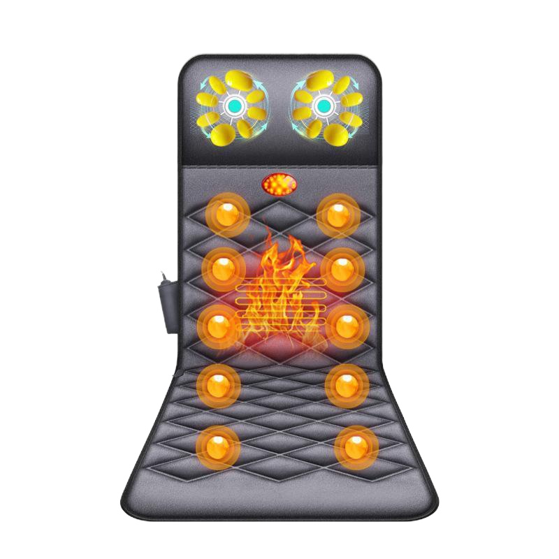 全身多功能揉捏按摩床垫家用按摩毯电加热震动按摩靠垫椅垫按摩器