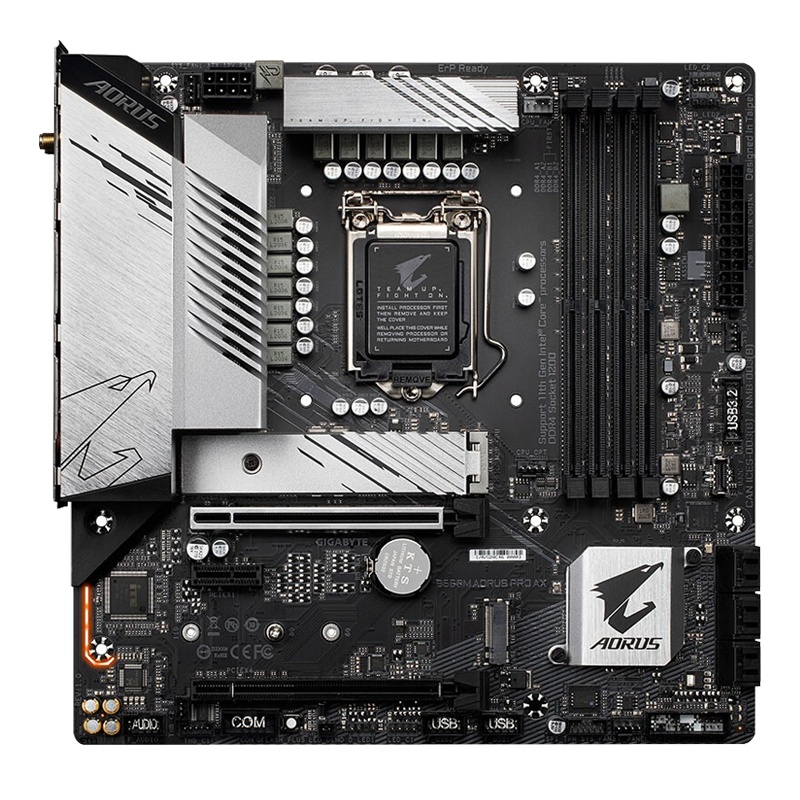 技嘉B560M AORUS PRO AX+英特尔i5 10600KF CPU +金士顿Fury 2666 8G主板套装