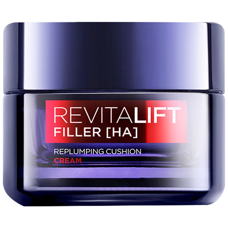 欧莱雅复颜玻尿酸水光充盈导入乳霜50ml补水滋润保湿紧致熬夜面霜孚玻因抗皱零点霜