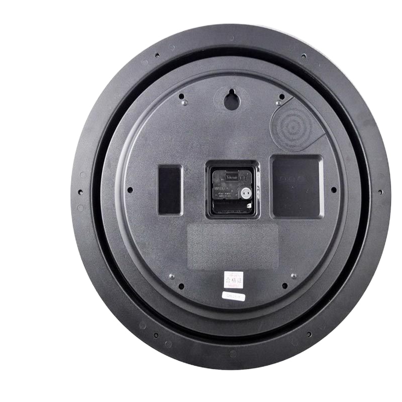 鲁运时钟简约挂表 石英钟现代创意时尚卧室钟表 红木纹Q8621