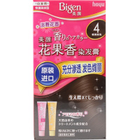 美源（MEIYUAN）花果香染发膏 4明亮棕色（日本原装进口染发剂 健康遮盖白发染发霜 男女兼用）