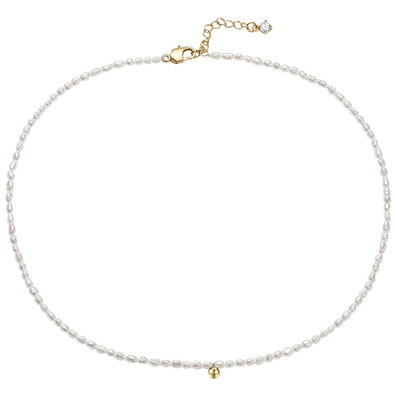 佰色传情年轻短款小珠淡水珍珠项链锁骨链choker优雅百搭