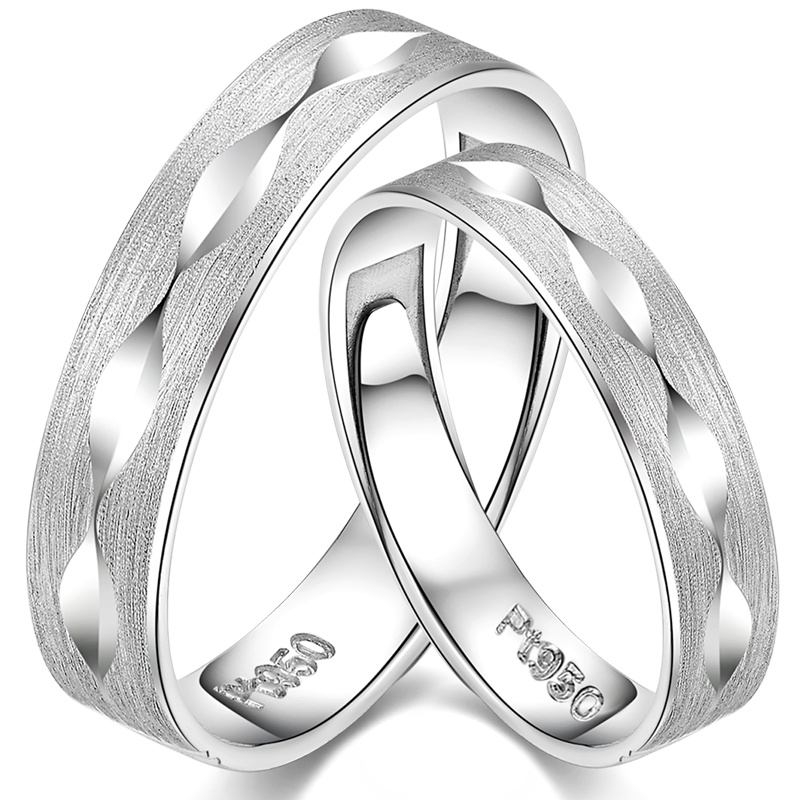 雅宝福Pt950铂金戒指爱的戒指送女友