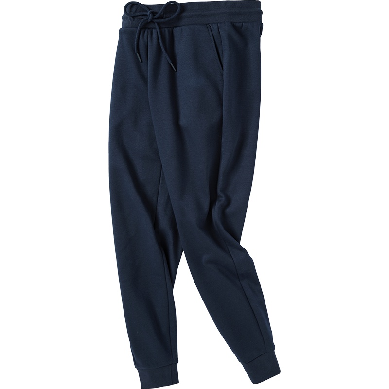 Semir森马休闲长裤女2019冬新款抽绳松紧腰运动束口小脚裤加绒慢跑裤子