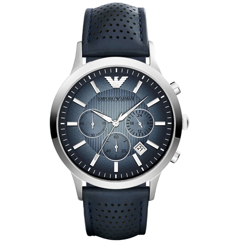 阿玛尼（EMPORIO ARMANI） 手表皮带时尚商务石英男士腕表 AR2473