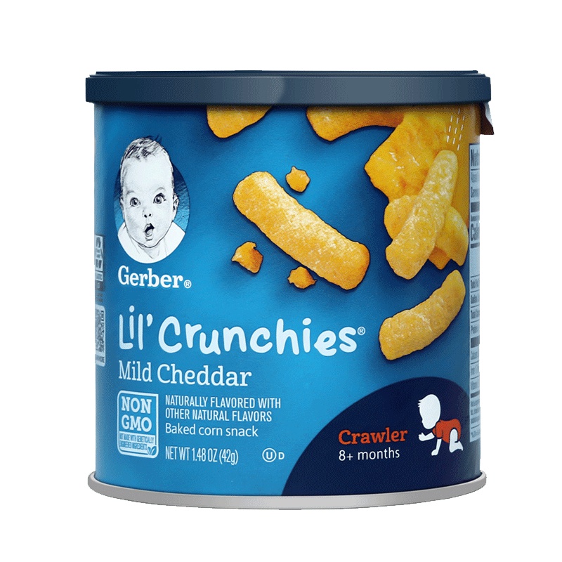 美国Gerber嘉宝 泡芙条 切达奶酪口味 42g