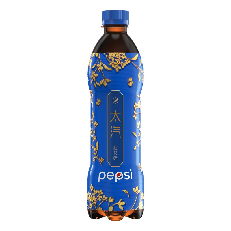 百事可乐桂花味汽水600ml 24瓶装 碳酸饮料 整箱自营