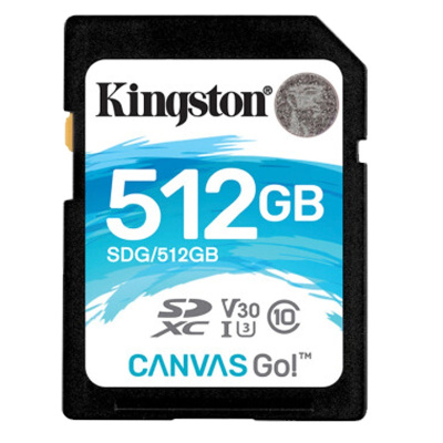 金士顿(Kingston) SD卡512G 兰卡 U3 V30 SDG/512G(读90m/s写45m/s)