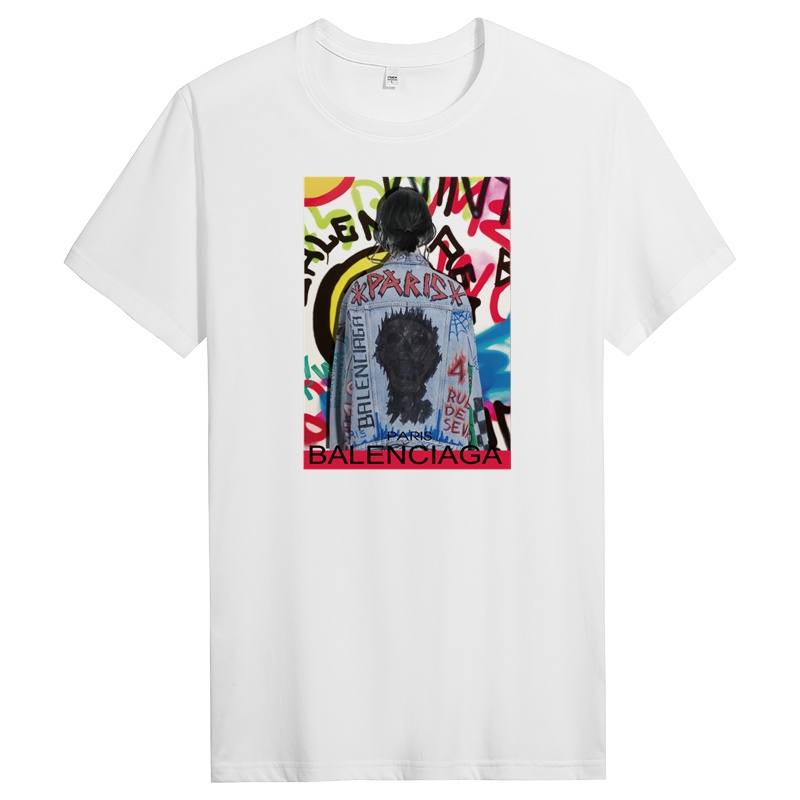 纯棉短袖t恤男士春夏季休闲青年时尚修身圆领上衣 DT10795