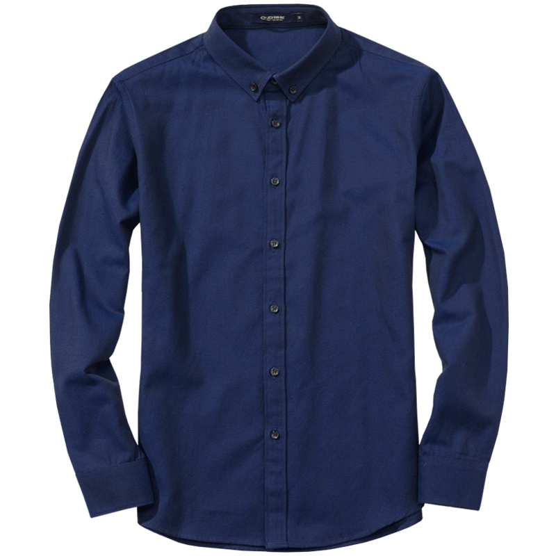 千纸鹤男装保暖衬衫男士长袖棉质青年修身韩版潮流休闲寸衫1352