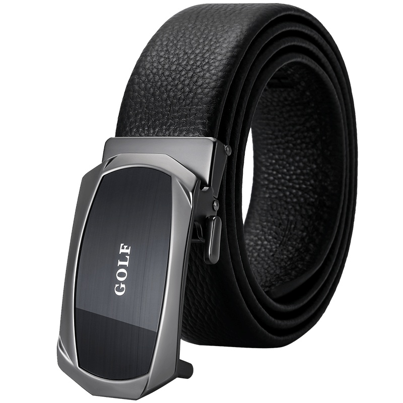 高尔夫GOLF双面头层牛皮皮带商务男士自动扣腰带休闲时尚男款裤带礼盒装柔软耐磨