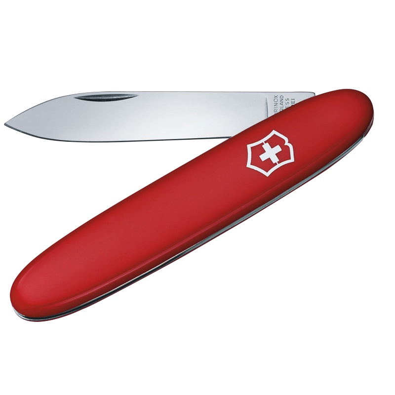 Victorinox维氏瑞士军刀 原装正品84MM红色少年0.6910单刀 不锈钢水果刀便携折叠刀具