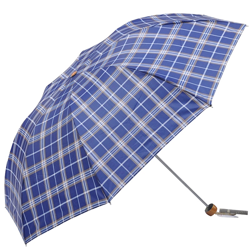 天堂 三折伞 19339天格 强拒水格子伞轻商务伞折叠雨伞(单位:件)