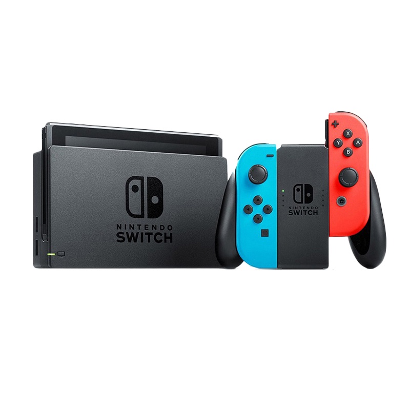任天堂(NINTENDO) Switch 掌上游戏机 便携Switch NDS 32GB 黑色主机红蓝手柄 美版