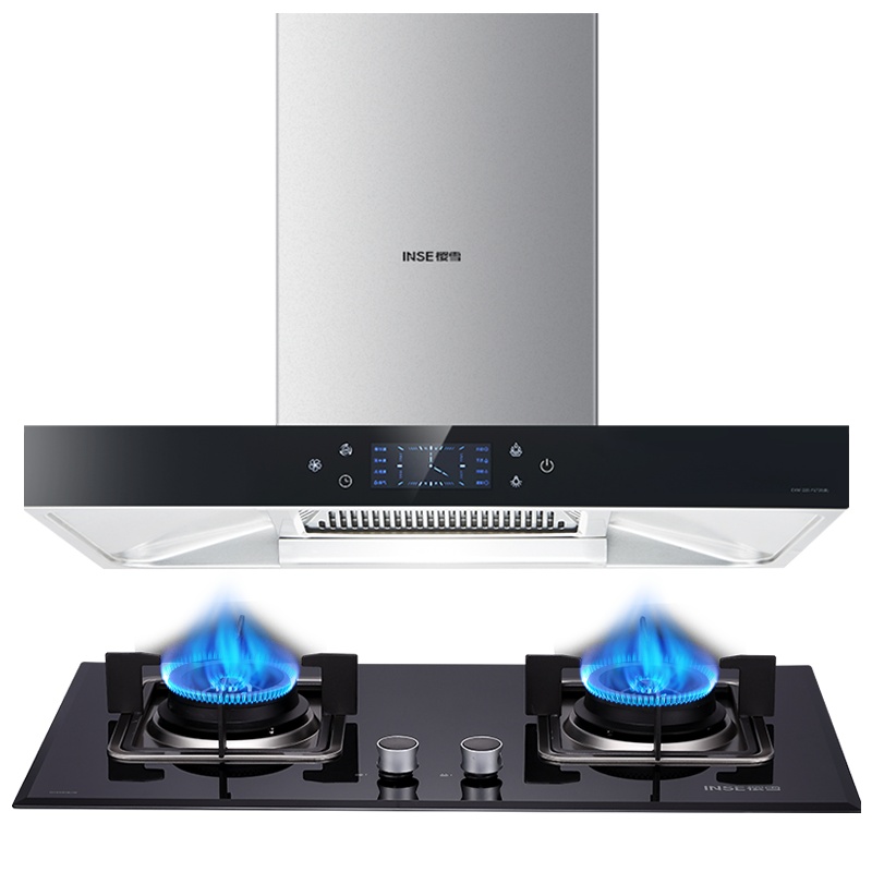 樱雪(INSE) 一键自干洗油烟机燃气灶套餐F1720+Q1606B 天然气