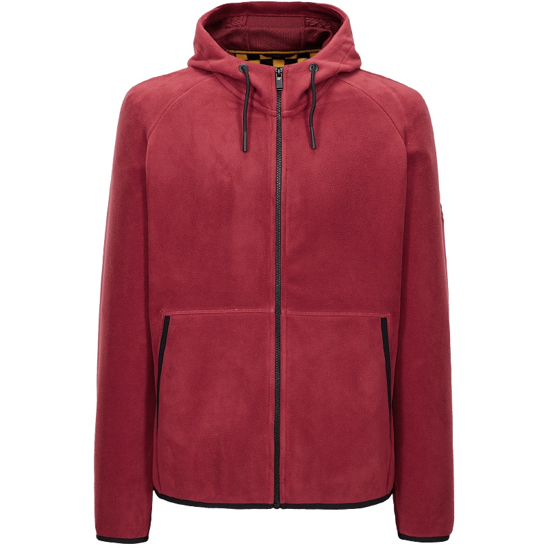 HLA海澜之家连帽休闲夹克2019秋季摇粒绒舒适外套HWJAD3R503A