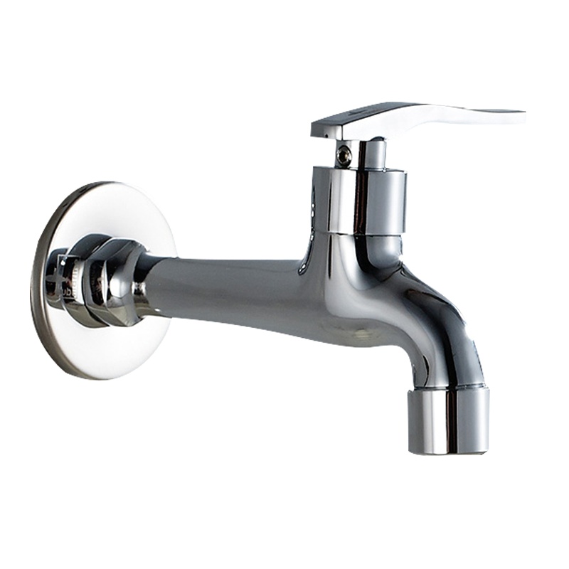 潜水艇L203入墙加长主体手柄全黄铜镀铬拖把池快开水嘴水龙头