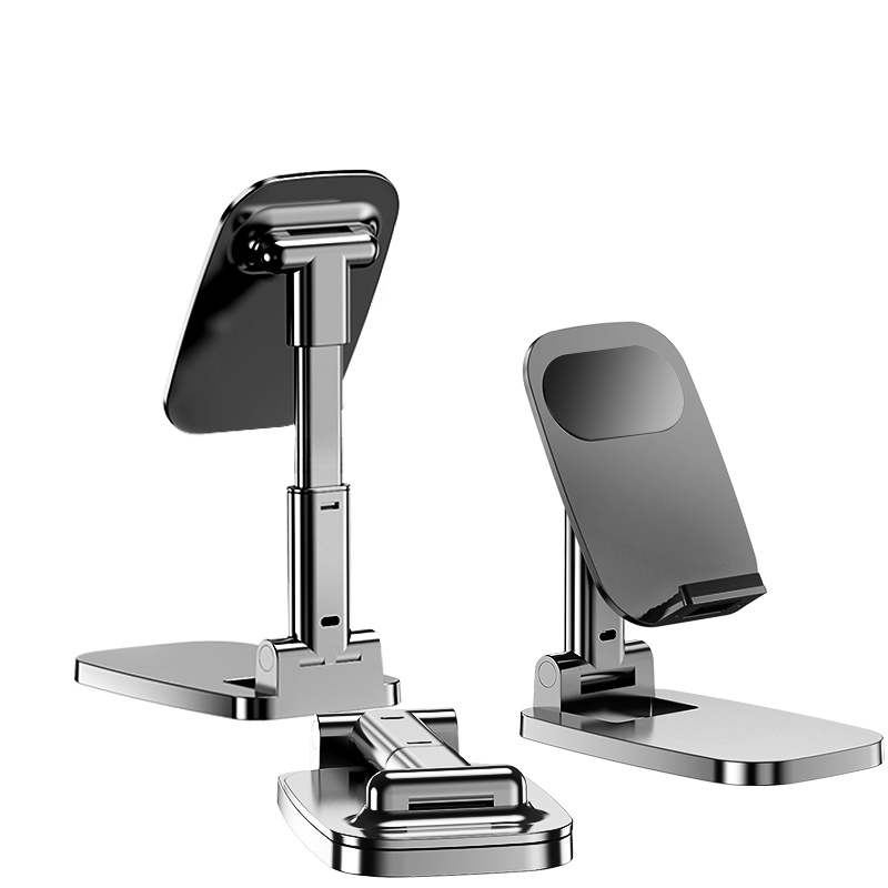 邻家-新款折叠手机桌面支架-白色 一秒折叠 实心加重底座 多角度调节 稳固不晃动(1)