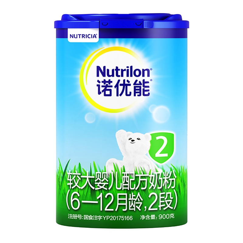 【19年新包装】诺优能Nutrilon诺贝能2段900克6-12个月较大婴儿配方奶粉荷兰原装进口牛栏中文