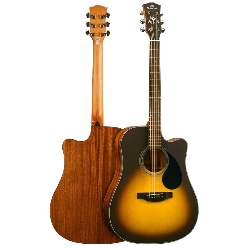 卡马(KEPMA)EDC3TSM全新款民谣吉他初学者木吉他D捅型 入门吉它jita哑光日落色41英寸