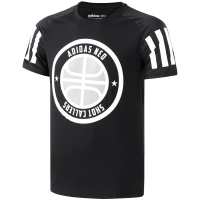 adidas阿迪达斯NEO男子短袖T恤印花休闲运动服CV9348 L CV6938黑+黑