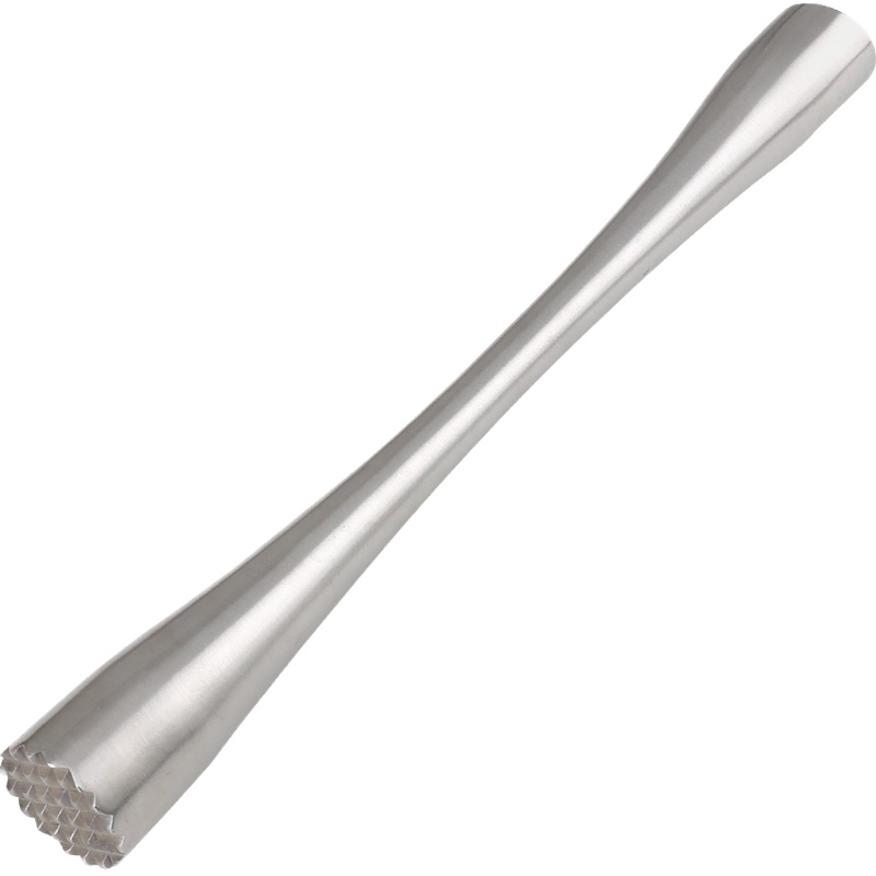 企购优品不锈钢柠檬汁捣压棍鸡尾酒捣汁棒手动压碎棒碎冰棒 钢斜长款