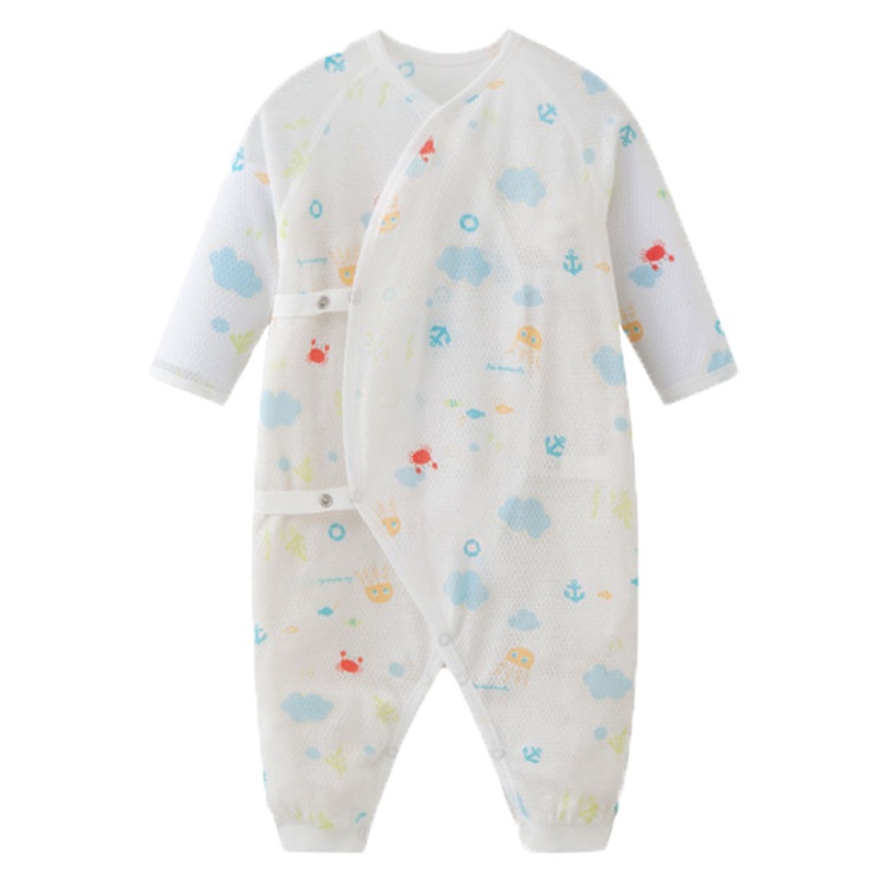 丽婴房婴儿衣服婴幼儿和尚服连体衣男女宝宝棉质连身装夏新