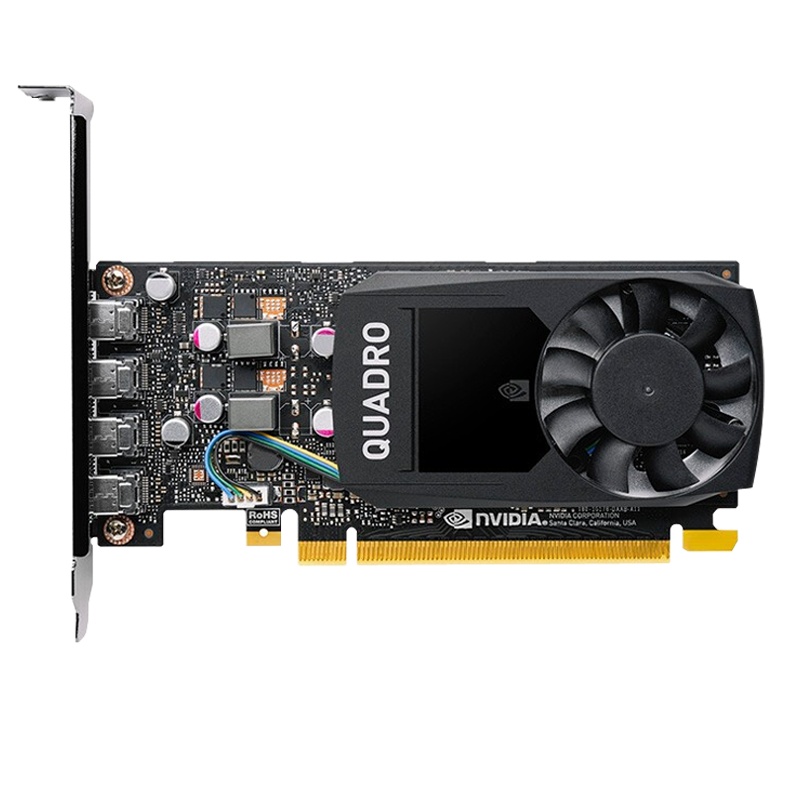 丽台(LEADTEK)NVIDIA Quadro P1000 4G GDDR5 128bit/82GBps/CUDA核心640 建模/绘图/美工设计专业图形显卡